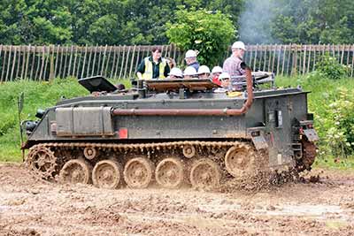 APC takes passengers for a blast at MVW Duxford